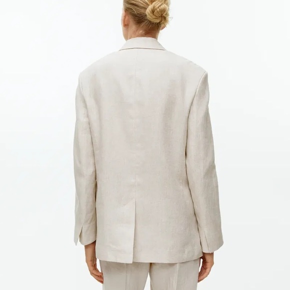 ARKET Oversized Linen Blazer size 36 - Picture 3 of 8